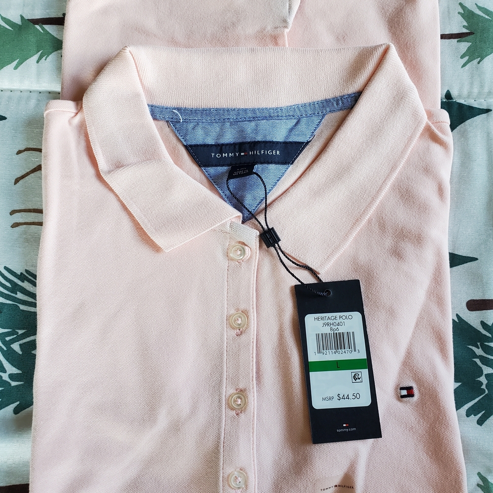 Tommy Hilfiger Women's Pink Polo Shirt